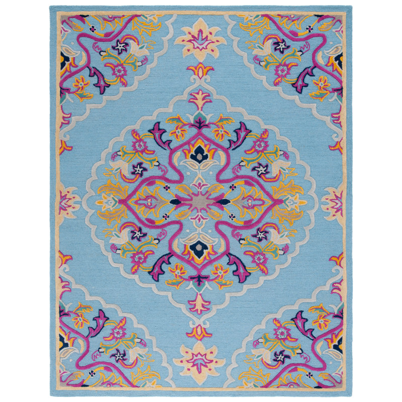 Blokzijl Hand Tufted Wool Oriental Rug, Rectangle 8' x 10'