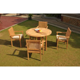 Benito Outdoor 3 - Piece Teak Bistro Set