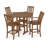 POLYWOOD Vineyard 5-Piece Round Bar Set-29563491