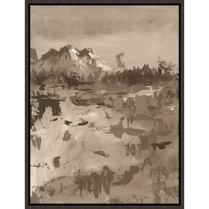"Finish Touch II" par Ryan Brown - cadre flottant, impression sur toile, H 41,75 po x l 31,75 po, Couche de verre