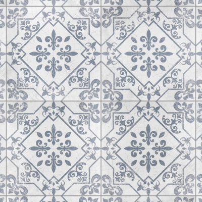 Atlantic 18" x 18" Ceramic Patterned Wall & Floor Tile