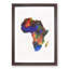 Map of the Continent of Africa in Abstract - Picture Frame Graphic Art Print-55770821-55770824