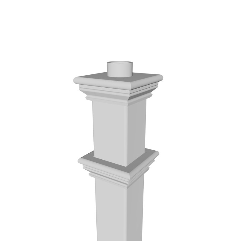 Colonne de lampadaire en vinyle (colonne seulement)