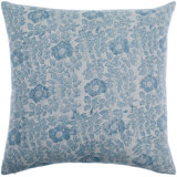 Tallie Floral Linen Reversible Throw Pillow