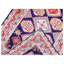 Wool Southwestern Area Rug in Dark Blue/Red/Ivory