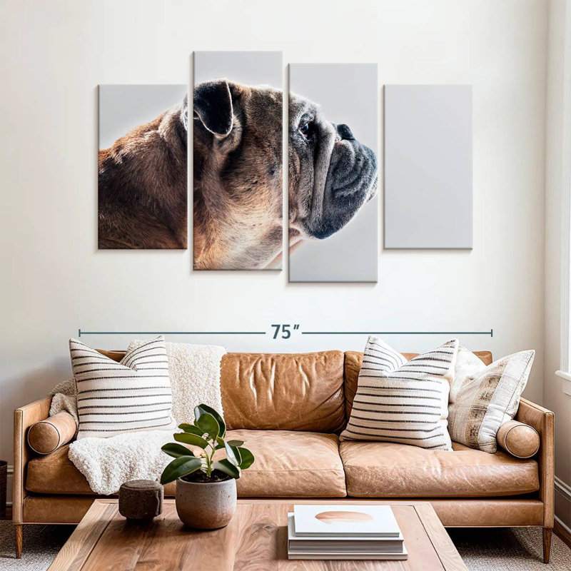 Brampt Dog Side Profile, 42" H x 68" W