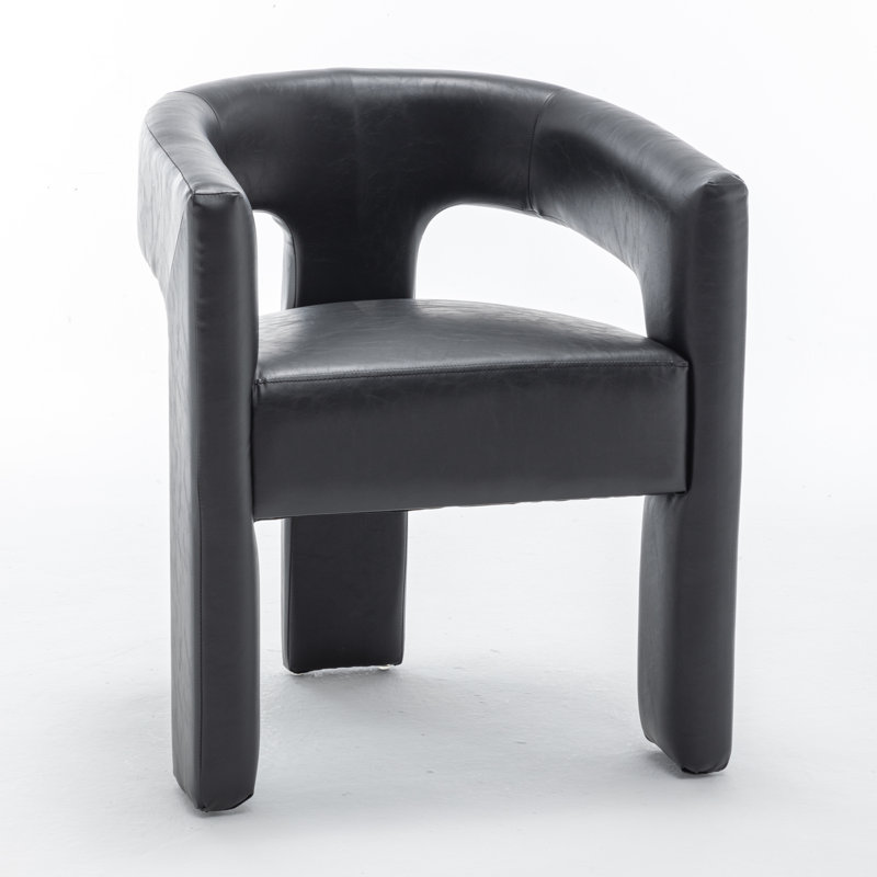 Chaises de salle à manger rembourrées Caleb, Noir