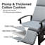 Fauteuil inclinable d'extérieur avec inclinaison de 150 degrés, coussins amovibles de 6,8 po, table d'appoint et fauteuil inclinable ergonomique pour le patio, inclinable, anti-éclaboussures