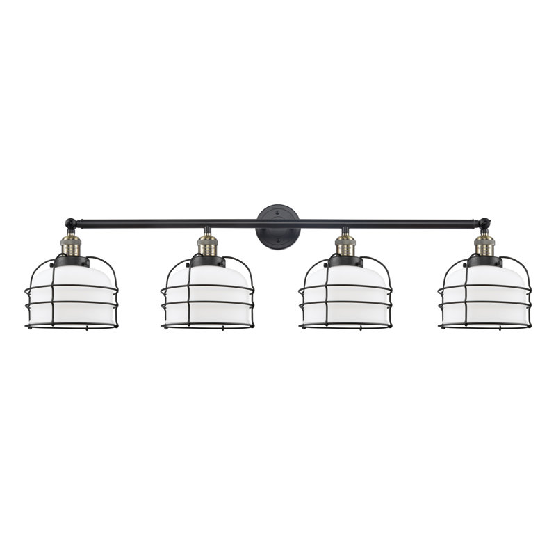 4 - Light Dimmable Vanity Light, Matte White