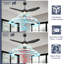 Ashuna 52'' Ceiling Fan with LED Lights