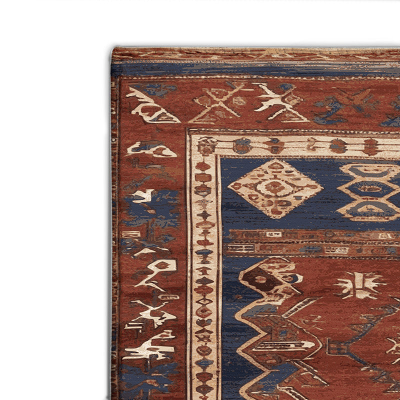 Turkish Brown Indoor and Outdoor Area Rug, Rectangle 2' x 3'