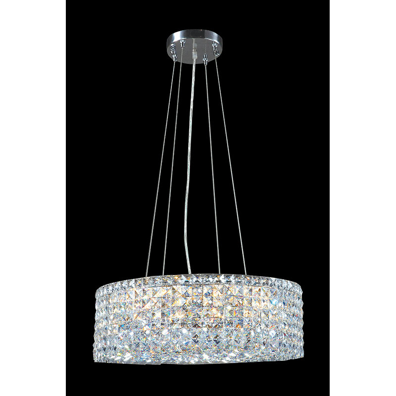 Contemporary 20 - Light Pendant, Swarovski Spectra, 7"H x 24"W x 24" D, 20