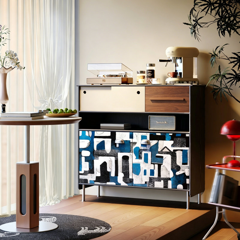 French Retro Simple Style Accent Cabinet
