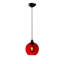 Lustre réglable élégant, structure en métal rouge, 20 x 20 x 47,2 pouces | Douille E27 de 40 W maximum (ampoule non incluse) | Câble de 90 cm, classé IP20 | Parfait pour la salle à manger, le salon et le vestibule-347845716-347845721
