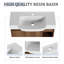 Meuble-lavabo mural avec lavabo en céramique