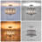 Modern 4 Light Crystal Shade Semi Flush Mount Ceiling Lighting-1543415897