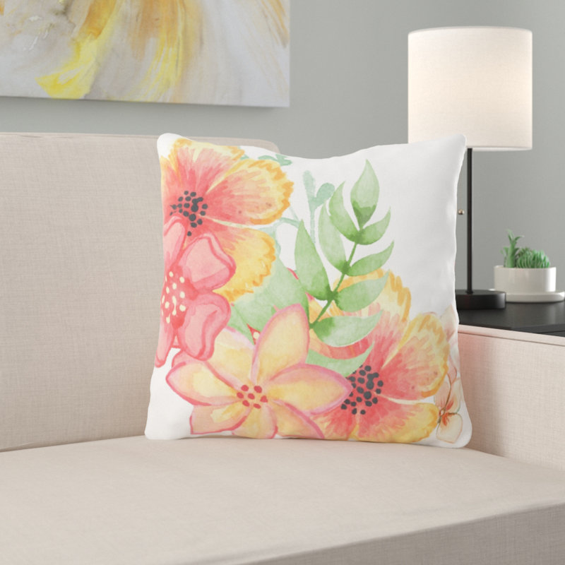 Outdoor Reversible Throw Pillow, Indoor, Microsuede