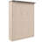 Queen Size Murphy Bed with LED, Space-Saving Wall Bed, Beige