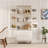 Kitchen Pantry Cabinet With Shelves, Wooden Accent Cabinet With 3 Drawers For Kitchen, Dining Room-1341971556