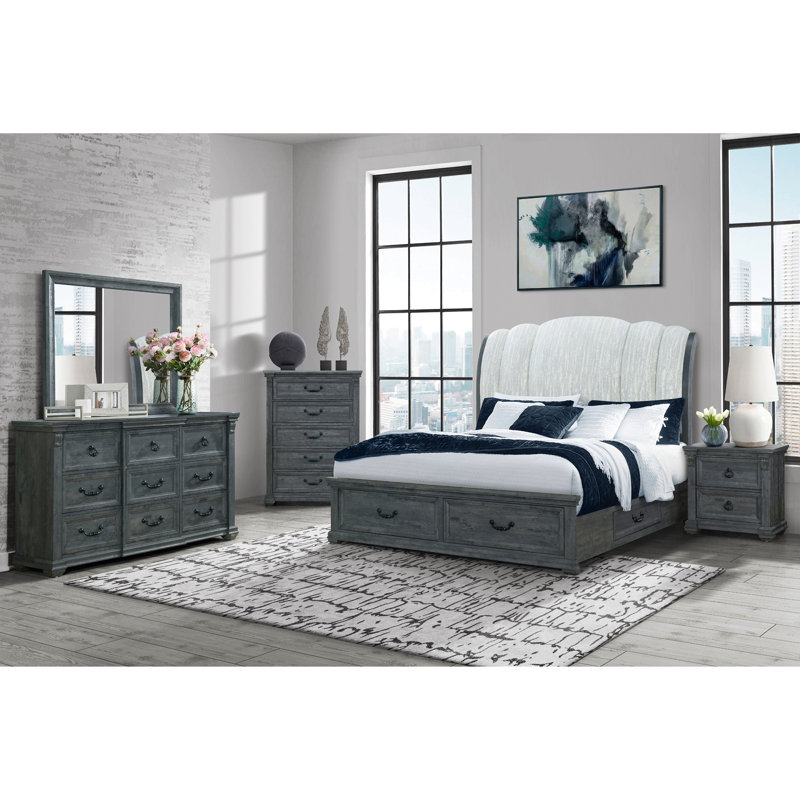 Commode grise pour le salon, Gris