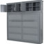 Armoire de lit - Idéale pour les petits espaces de vie et les armoires, chambre d'amis peu encombrante-1552440776-1552440778