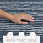 Tapis de bain 100% coton à fines rayures-123229278-123229277