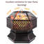 Round Charcoal Smokeless Fire Pit-879498639