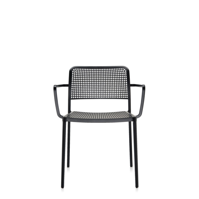 Audrey Armchair, Black, Black Painted Steel