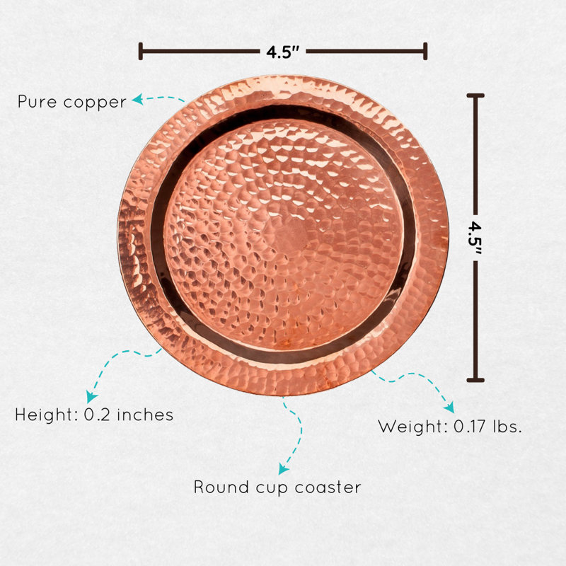 Sous-verres Napa Copper Cup, rond