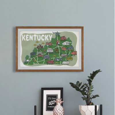 «Green Kentucky Spots» par - peinture encadrée