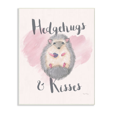«Hedgehugs And Kisses», impression sur toile