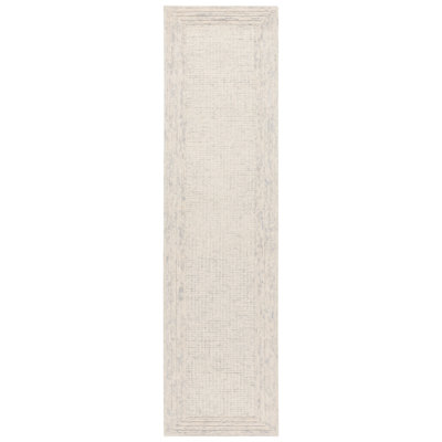 Sharifa Ebony Hand Tufted Wool And Cotton Bordered Rug