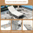 Outdoor Lounge Chair - 5 , With Cushion And Wheels For Garden, Backyard ( 2 Poolside Adjustable Cushions Portable (Beige-Grey-1476772977-1476772978