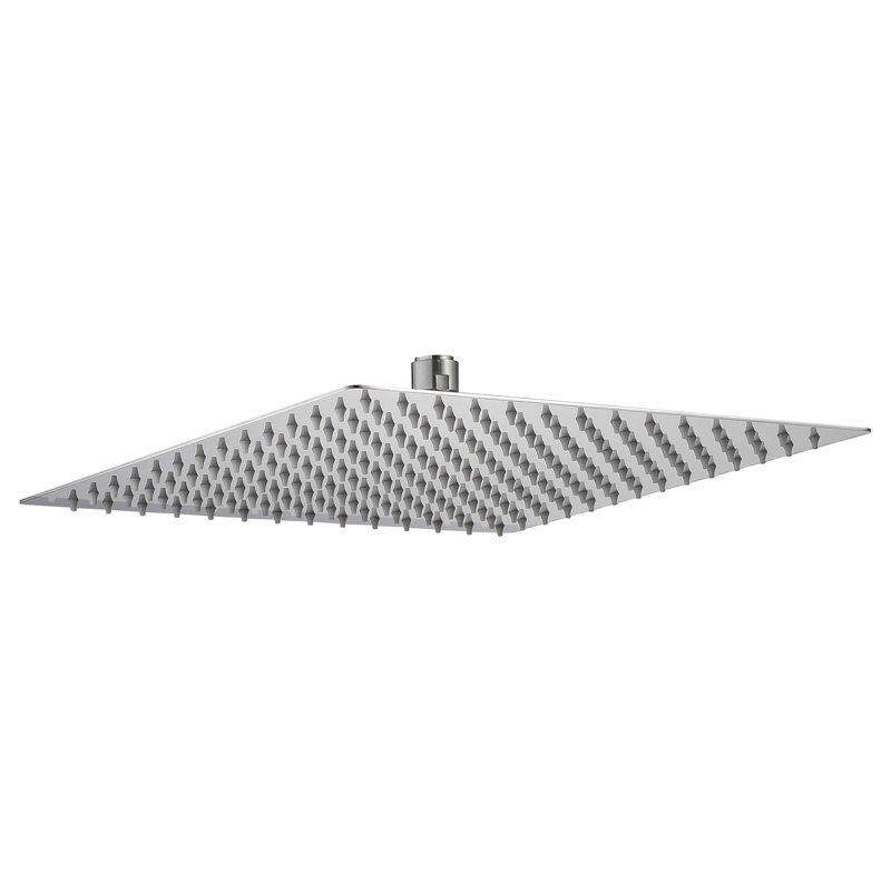 Pomme de douche fixe Lsi Rain (carré de 16 pouces, nickel brossé)