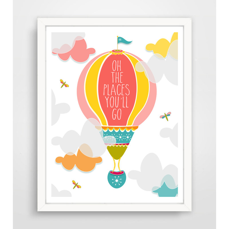 Impression sur papier "Oh the places you go", Oui