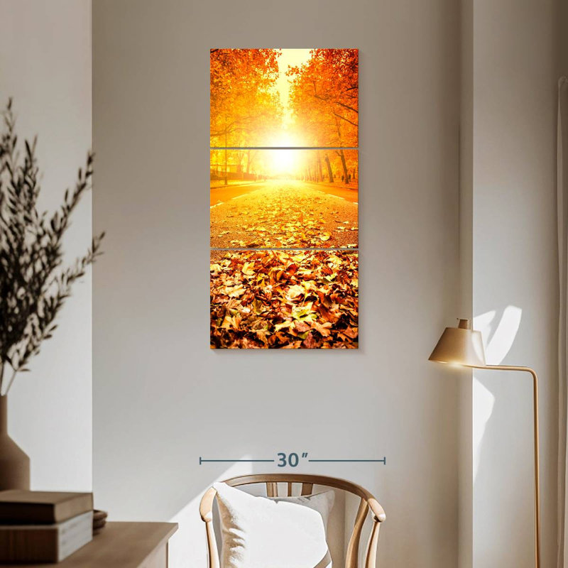 Fallen Leaves, 62" H x 30" W