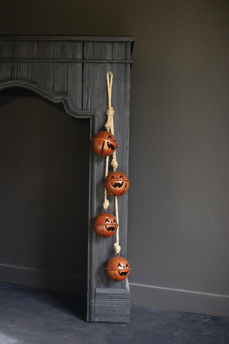 The Holiday Aisle® Halloween Jack-o-lantern Jingle Bell Cluster (Min 4 ...