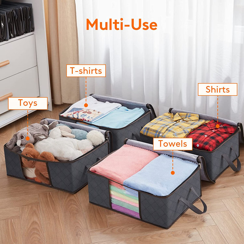 Ensemble de rangement en tissu sous le lit, 8, H 19 po x l 14 po x P 8 po