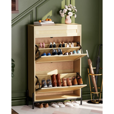 8 Pair Shoe Storage Cabinet