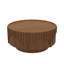 Petite table basse ronde cylindrique avec accoudoirs arqués 29,1 po Lyra-137798524