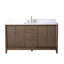 Ensemble de meuble-lavabo autoportant 60 po avec plateau en marbre Caldwell-107663198-107663199-107663202