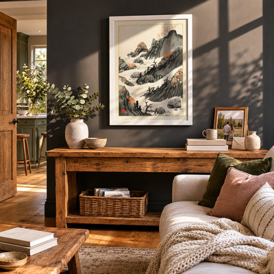Mountain Wilderness Scandinavian - Framed Print