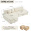 Canapé modulaire à compression avec méridienne confortable, canapé à compression irrégulière en forme de L avec siège profond, canapé-lit modulaire minimaliste pour salon-1048826949