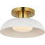 Cyrus 8" Flush Mount with White Glass-2067251512