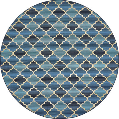 Tapis intérieur / extérieur bleu Alice