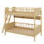 Lit superposé simple en bois équipé de 3 compartiments de rangement-793254142