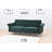 Twin 85'' Velvet Futon And Mattress-1941584129