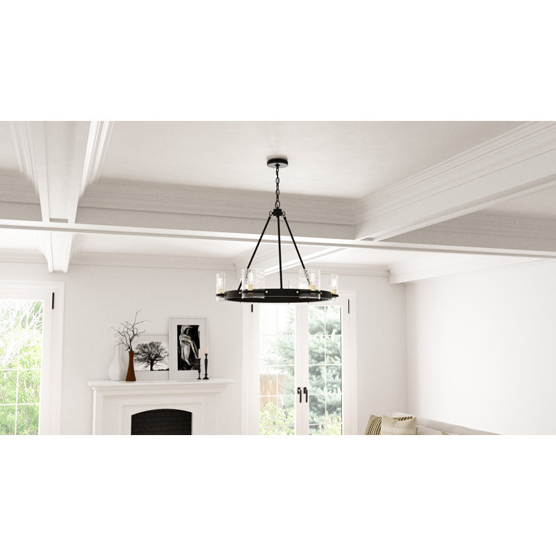 Lustre noir mat 6 lumières Alyworth