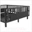 Lit plateforme pleine grandeur en métal pour enfants avec rails de sécurité et conception à profil bas-616046664-616046665