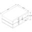 Table de bout rectangulaire avec 1 tablette, finition blanche, tablette en verre pour organiser la décoration dans une table d'appoint Modern Homes, espaces de vie primaires très brillants